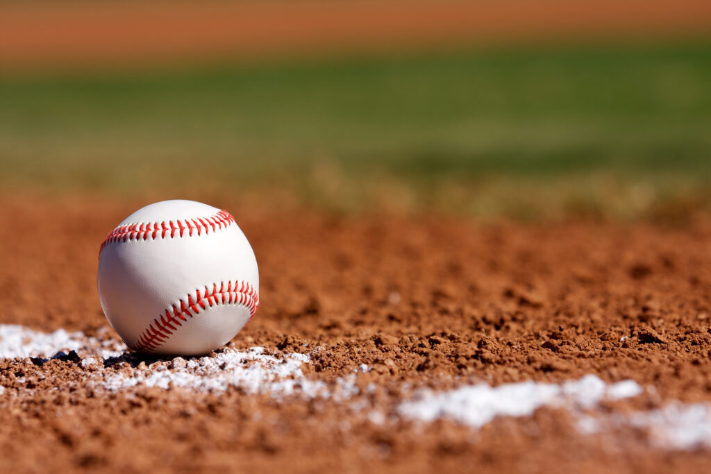 Baseball on the Chalk Line of the Infield facebook contest